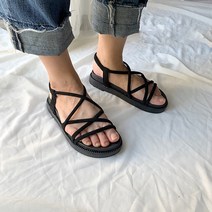 슈블리즈 발볼넓은 마약샌들 말랑 발편한 통굽 스트랩샌들 4cm