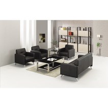 폴리 소파 1인용 3인용 레자(블랙) / SF-8057BL / 중역소파 사무용, SF-8057BL 1인용 레자(블랙)