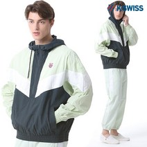 케이스위스 [케이스위스(K-SWISS)] 배색 나일론 아노락 자켓