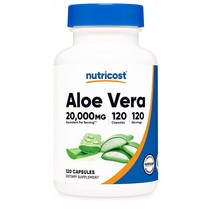 뉴트리코스트 알로에 베라 20000mg 120정 Nutricost Aloe Vera, 1개
