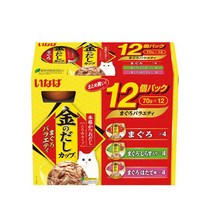 이나바 금빛육수 캔 70g 12개입 버라이어티 고양이간식, IMC-501 참치 버라이어티