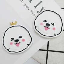 비숑 강아지 리필오일포함 선물포장 차량용 석고방향제 자동차 송풍구 차량방향제, 1.다우니에이프릴, 비숑프리제