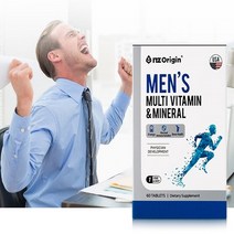 맨즈 멀티비타민&미네랄 / Made In USA / 넉넉한 유통기한, 180일