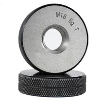 2pcs M2-M20 나사 링 게이지 GO/NO GO 메트릭 6g 정확도 정밀 외부 게이지가는 피치 테스트 도구, [10] M10X1.5