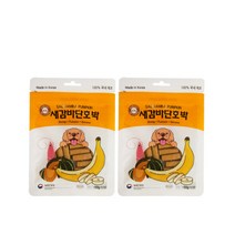 미미펫 새감바 버거 단호박 100G 2팩 /새우감자단호박/강아지간식, 1