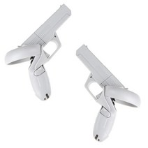 AR안경 3D안경 oculus quest 2 gun stock Enhanced fps, 1 쌍 권총 흰색