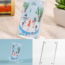 L자형 자석 아크릴 쇼케이스(6X9CM) (세로형) 메뉴보드판 피부관리메뉴판
