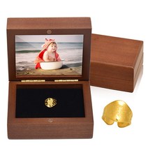 골드모아 순금 아기천사돌반지 미니우드케이스 1.87g 24K 첫돌백일 손자손녀 선물