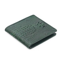 스코안 리얼 악어가죽 신권 슬림반지갑 3503