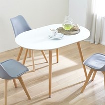 가이온 델리아 1200 4인 식탁테이블+의자 4개, 그레이화이트