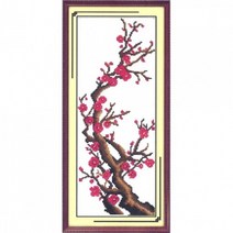 I01Da 사군자매화(5D프린트십자수)-H068