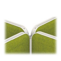 ECO 30T 플렛파티션 4WAY 연결형 포스트 사무용 인테리어 칸막이