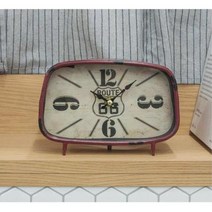 카페 매장 빈티지 인테리어 탁상시계 예쁜탁상시계, 종류_화이트