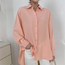 [시스터즈] 여성 여리여리 루즈핏 기본 블라우스 셔츠