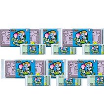 퀵휠레 웨이퍼 페이퍼 먹는 색종이 돈 과자 20g Kuchle Nibbles-Eating Paper Nibbles Cash 6팩