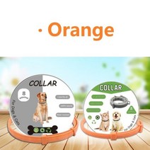 신제품 8 개월 개 안티 벼룩과 틱 칼라 항생제 반려동물 액세서리 고양이 목걸이식반려동물 제품 강아지 페로 용품, 70cm for dogs, Orange Box-pack