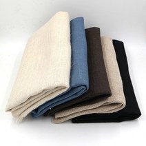 당일출고/ 자수용 칼라 황마 원단 1YD -5가지 색상/ 프랑스자수 퀼트 십자수 소품제작 꽃포장재료, 브라운