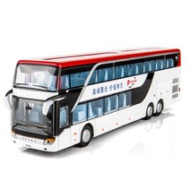 선물 소장 버스 합금 버스 2층 버스 모형, E