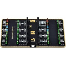 BFab 라즈베리 파이 피코용 듀얼 GPIO 확장기 더 많은 확장 모듈 연결 직접 부착 또는 점퍼 와이어 2 세트 2 x 20 수 헤더, Pico Dual -Expander