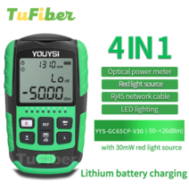광파워미터새로운 4 인 1 5G 10 파장 광 파워 미터 시각 장애 탐지기 네트워크 케이블 테스트 광섬유 테스, [06] YYS-GC65CP-V30, 06 YYS-GC65CP-V30