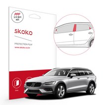 스코코 볼보 V60 크로스 컨트리 2020 도어필러세트 PPF 보호필름, V60 크로스컨트리 2020:도어필러세트 유광