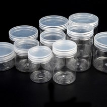 샘플통 시료채취통 시약 공병 시험관 용기 재료담는통 작은병 미니함, 지름/용량, 7cm - 300ml