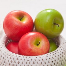 사과 중 FOFDFT 모형 모조 과일 채소 소품 주방장식, 그린