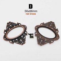 골동품 조각 금속 레이블 풀 프레임 핸들 파일 이름 카드 홀더 가구 캐비닛 서랍 상자, d 56x66mm 붉은 황동