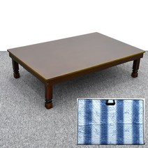 남원춘향공방 남원 교자상 제사상 밥상 집들이상 접이식 1200x800, 1세트, 춘향 엔틱자동 4자+누빔커버