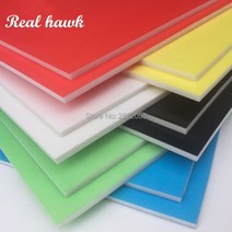 Kt RC 모델용 6 색 A4 크기 297x210mm 두께 5mm 5 개 폼 보드 종이 플라스틱 모델 소재, Yellow 5pcs