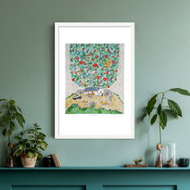 [그림닷컴] 제주생활의 중도 (150 Editions) Green Tree 이왈종 판화 액자추가가능, 그림만주문(액자X)