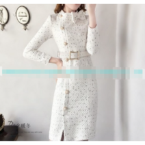 Ogfaour 롱 원피스 화려한 오피스룩 영트랜드