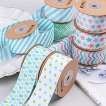 에일린리본 엘로이 원단리본 리본공예diy 포장리본 꽃집리본 포장끈, 3.8cm, 1마 90cm, 01그린하트
