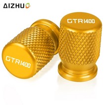 GTR1400 바이크 오토바이 CNC 차량 휠 타이어 밸브 스템 캡 커버 액세서리 가와사키 GTR 1400 CONCOURS 2007-, [06] Gold GTR1400 LOGO