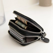 루루백 양지퍼 단단이 소가죽 카드 동전지갑 + 구성품 렌덤 발송 여성카드/명함지갑