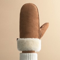 사르토르 리사르투스 핑거리스 벙어리 무스탕 장갑 카멜