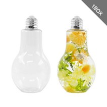 [홈앤라이프] 하바리움용기 전구페트400 1박스(100개), 전구페트400-실버캡