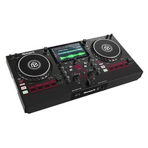 Numark Mixstream Pro 독립형 DJ 컨트롤러 스피커 포함 7인치 터치 스크린 WiFi 스트리밍 스마트 라이트 컨트롤 6인치 스크래치 휠 2채널 및 FX, without Amazon music
