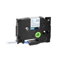 GREENCYCLEBrother PTouch 라벨 메이커 호환 6mm9mm12mm 231 테이프 1 개 TZ TZE 131 431 531 631 731 리본, Blue on White _24mm