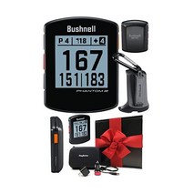 부쉬넬 Phantom 2 GPS 골프 휴대용 파워 번들 거리측정기 네온오렌지, +Gift Box Bundle, Phantom 2 (Black) - 2021 Model