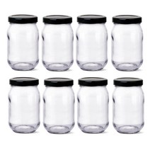글라스락 580 높은형 유리병 블랙 500ml + 뚜껑 랜덤 발송, 10세트