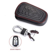 포드 호환 F150 ford mondeo explorer edge expedition f-450 f-350 f150 fusion mustang everest 5 버튼 가죽 키, 검은색