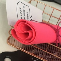 (기능성 고급원단)마스크전용 네오플랜원단 형광분홍