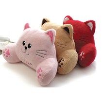 1+1 스마일캣 허리쿠션(BIG) 96847EA_#7, 미로(베이지)_로모(레드)