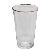 [RA㏓] 금테 에코컵 640ml 디자인유리 카페 에코 음료 유리잔 유리물 물컵 주스 ▷_§Ea, 《본상품》, 옵션무[#@$]