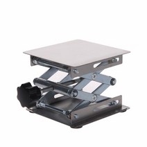 리프트 테이블 4 인치 x 100x100mm 알루미늄 라우터 목공 조각 실험실 리프팅 스탠드 받침대 플랫폼 벤치, 01 stainless steel