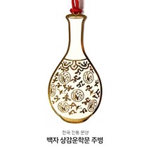 담은코리아 골드책갈피 북마크 외국인선물 한국전통문양(a) 책갈피, 1개, 백자상감운학문주병