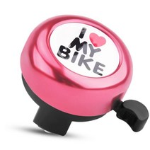 귀여운 깜찍한 I LOVE BIKE 산악 자전거 사이클 미니 벨로 전동 킥보드 퀵보드 기본 벨 경적 따릉이 따르릉 자전거밸 링 크락션 클락션 맑은 청량한 청아한 소리 분홍색 핑크