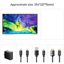 터치 모니터 노트북 보조모니터 4K 15.6 휴대용 USB c타입 HDMI 컴퓨터 IPS 화면 디스플레이 HDR 게임 맥 PC PS4 Xbox 스위치 폰, [01] 4k 15.6, [03] AU 플매트 카펫 러그