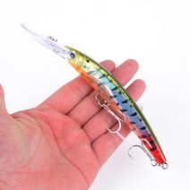 큰크랭크베이트 17cm 24g 움직이는 인공 미끼 미노우 페체베이스 파이크 잉어낚시 태클 1 개입, 12 I